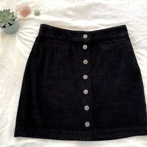 Aritzia Corduroy Button-Front Mini